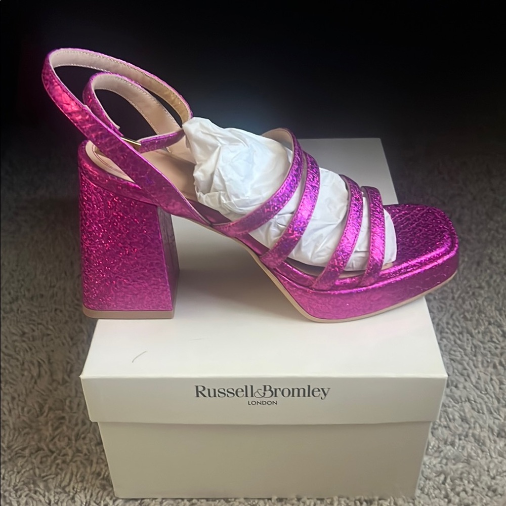 Pink Strappy Heels